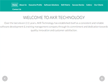 Tablet Screenshot of akrtechnology.com